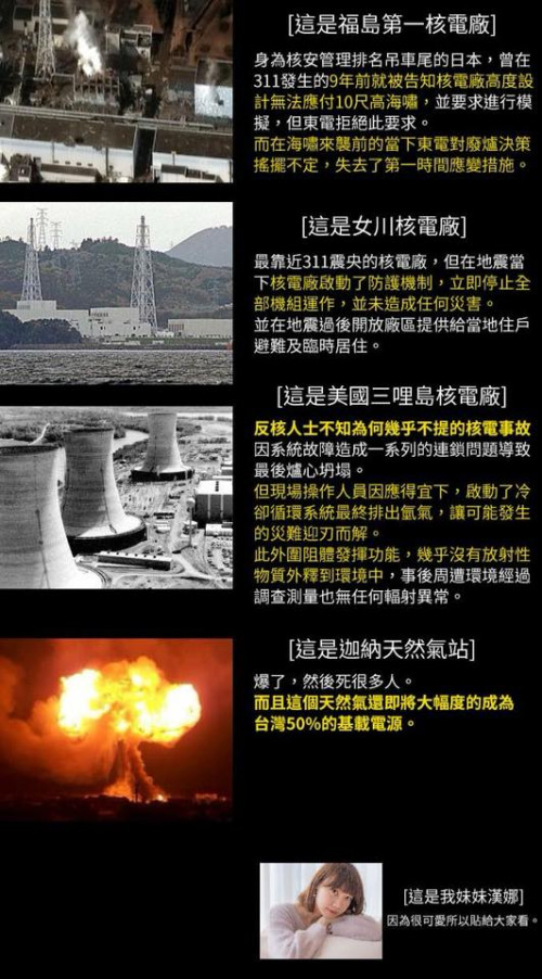 天然氣爆炸VS核電廠爆炸